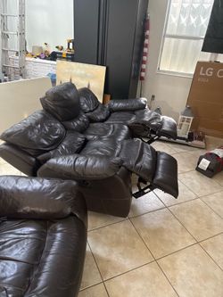 Leather couch