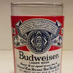 Vintage Budweiser Beer Drinking Glass