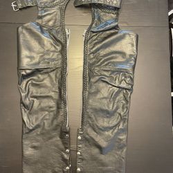 Leather Motorcycle Chaps (M) $30 Firm