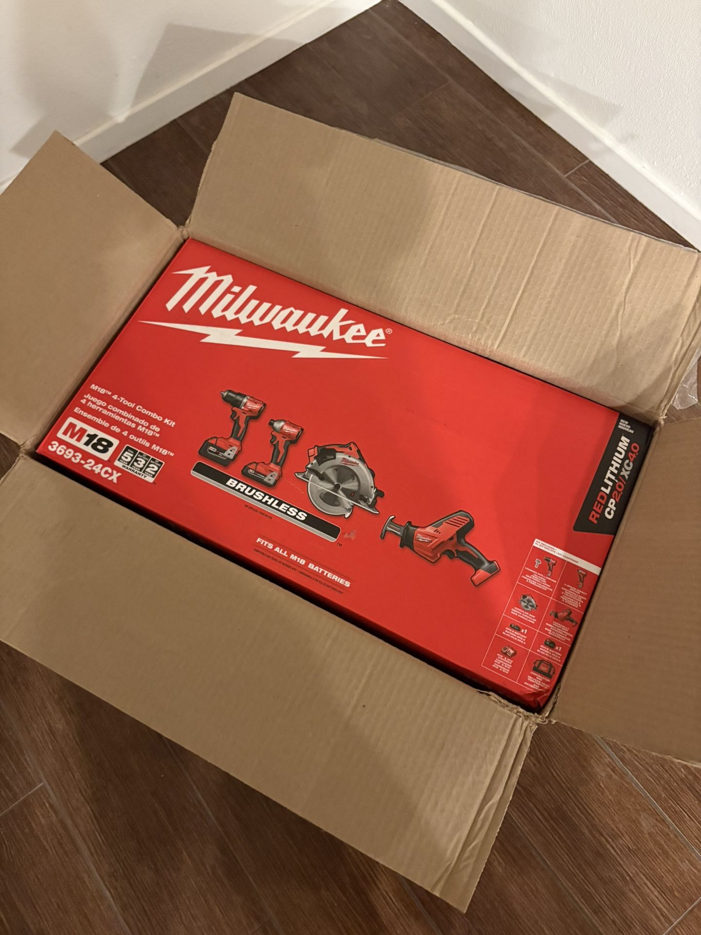 Milwaukee M18 4-Tool Brushless Kit (Brand New)