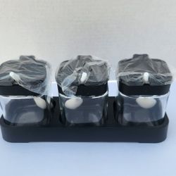 Condiment Jar Spice Container Set