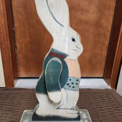 Peter Rabbit Wooden with Arms that Swing Large