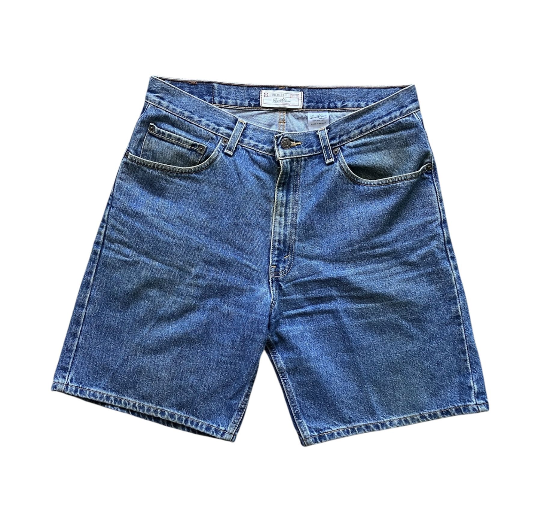 Y2K Levi's Strauss Men's Denim Shorts Vintage 2000 Baggy Jeans Skate Blue Jorts