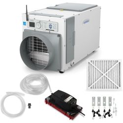 Dehumidifier by AprilAire - Wi-Fi 4400sf, 80-Pint, MERV 11 Filter, Includes Pump, Drain Hose, Hanging Kit, Hydroponic, Grow Room, Indoor Spa Pool