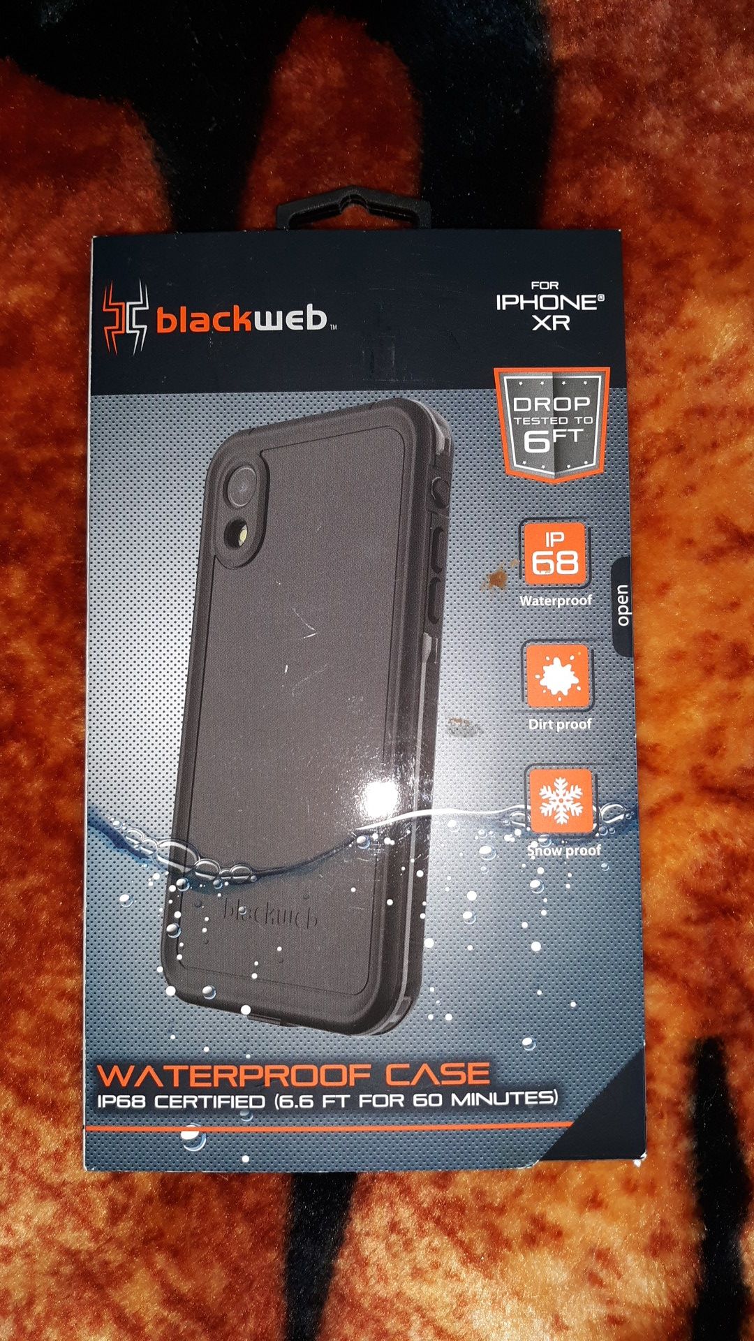 "BLACKWEB Waterproof Case for an iPhone XR