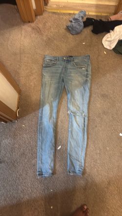 PURPLE Distressed Skinny Jeans Light Wash