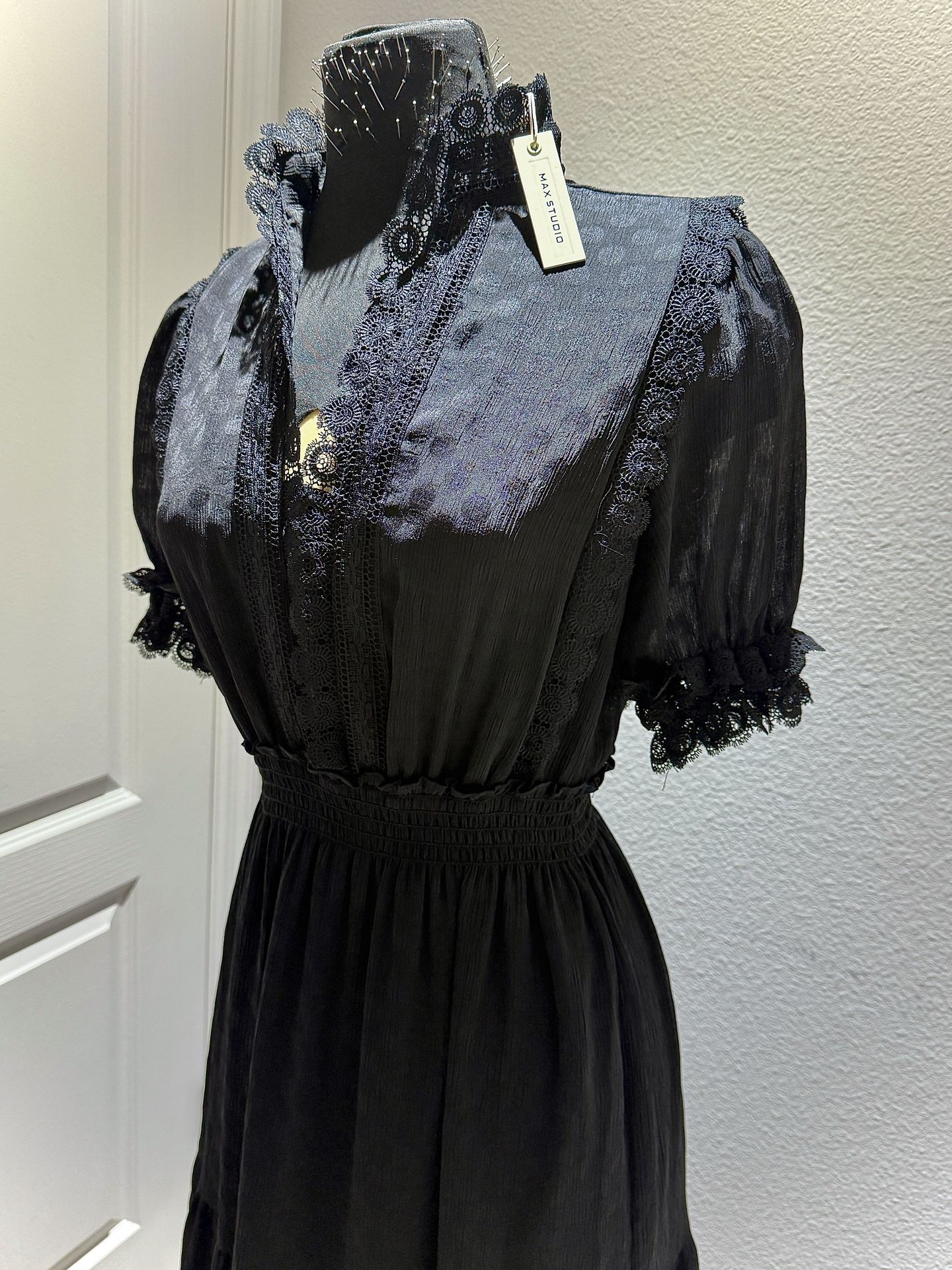 Brand New with Tags MAX STUDIO Black Lace Maxi Dress (MSRP $198) - www.stlouis.ac.tz Brand New with Tags MAX STUDIO Black Lace Maxi Dress (MSRP $198) - www.stlouis.ac.tz