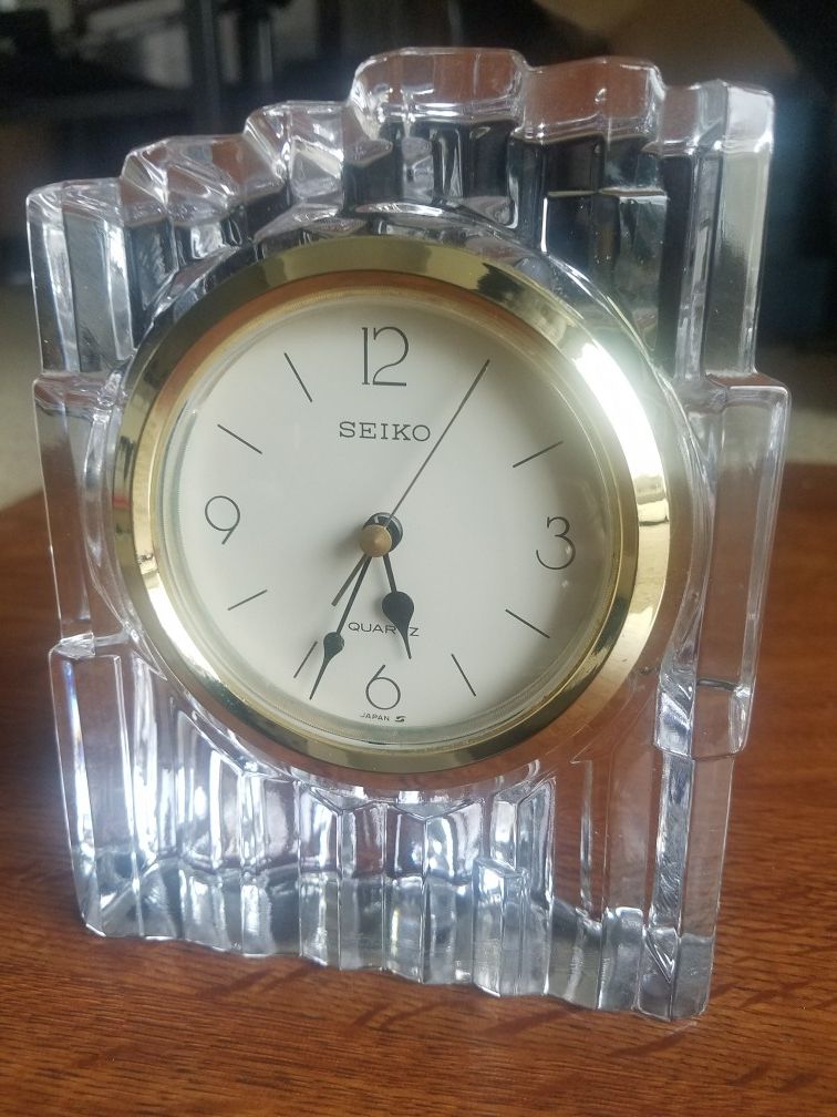 Vintage Seiko Crystal Clock