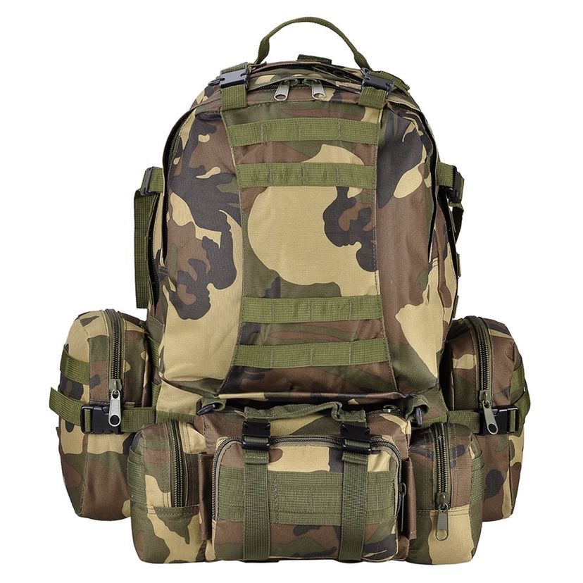55L Molle Tactical Army Military Rucksacks Backpack Camping Outdoor Hiking Traveling Trekking Bag