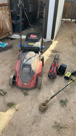 Toro Recycler Electric Mower And Blower Weed Wacker