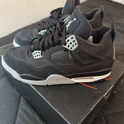Jordan 4 Black Canvas 10.5