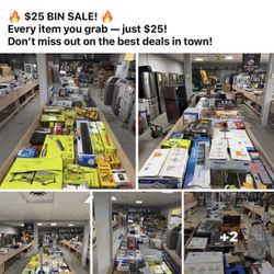 Desert deals liquidation hot deal Saturday 06/21 all bins $25 locations 1322 S 4th ave yuma az 85364
