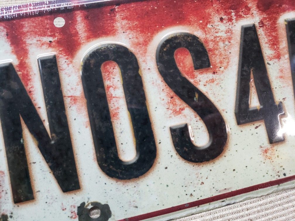 NOS4A2 License Plate Inspired AMC TV Prop, Bam! Horror Box Exclusive, Nosferatu