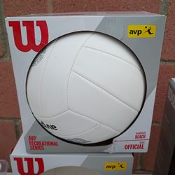 Wilson AVP Soft Play Volleyball - White