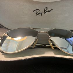 Rayban Sunglasses With Silver Lenses
