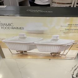 Twin ceramic Food Warmer