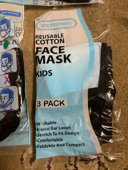 Face mask 3 pack kids