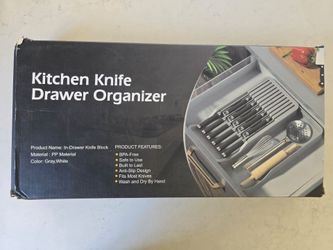 Knives Drawer Organizer In-Drawer Kitchen Storage Box Drawer