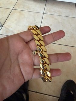 Gold plated Cuban link
