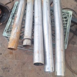 21/2" Exhaust  Pieces  5 Qty 24 To 32" Long 1 Stainless  Pipe. 35th Ave And McDowell Phx 