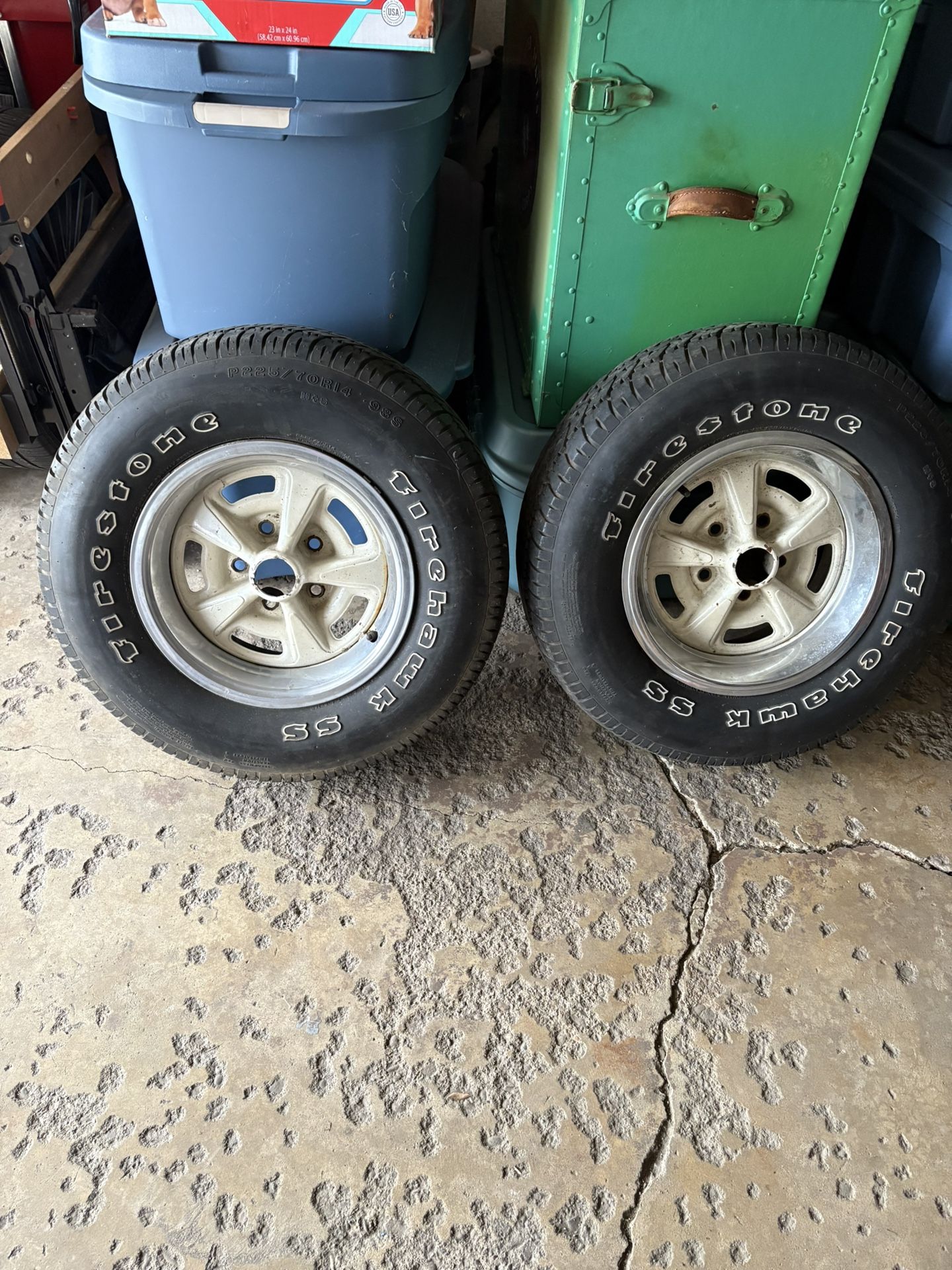 P2 25/70 R 14 Firestone Tires And Rims