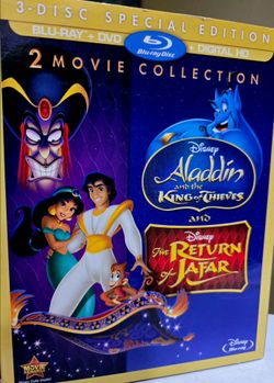 3 DISC BLU RAY & DVD DISNEY ALADDIN