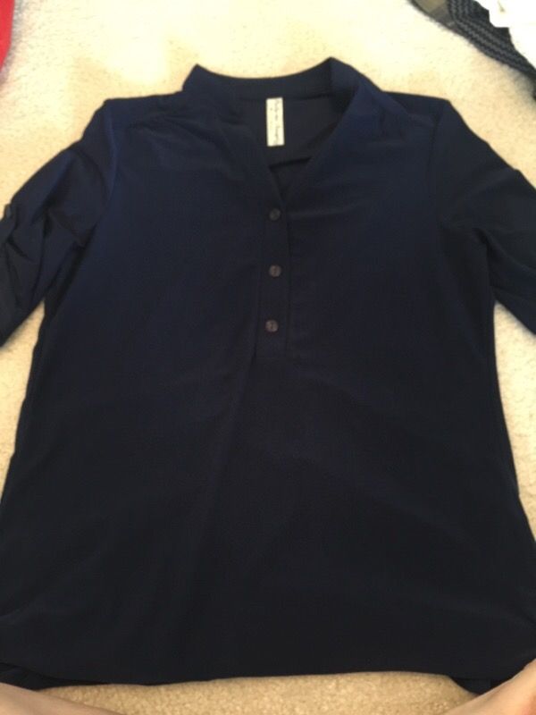 Navy blue jersey top
