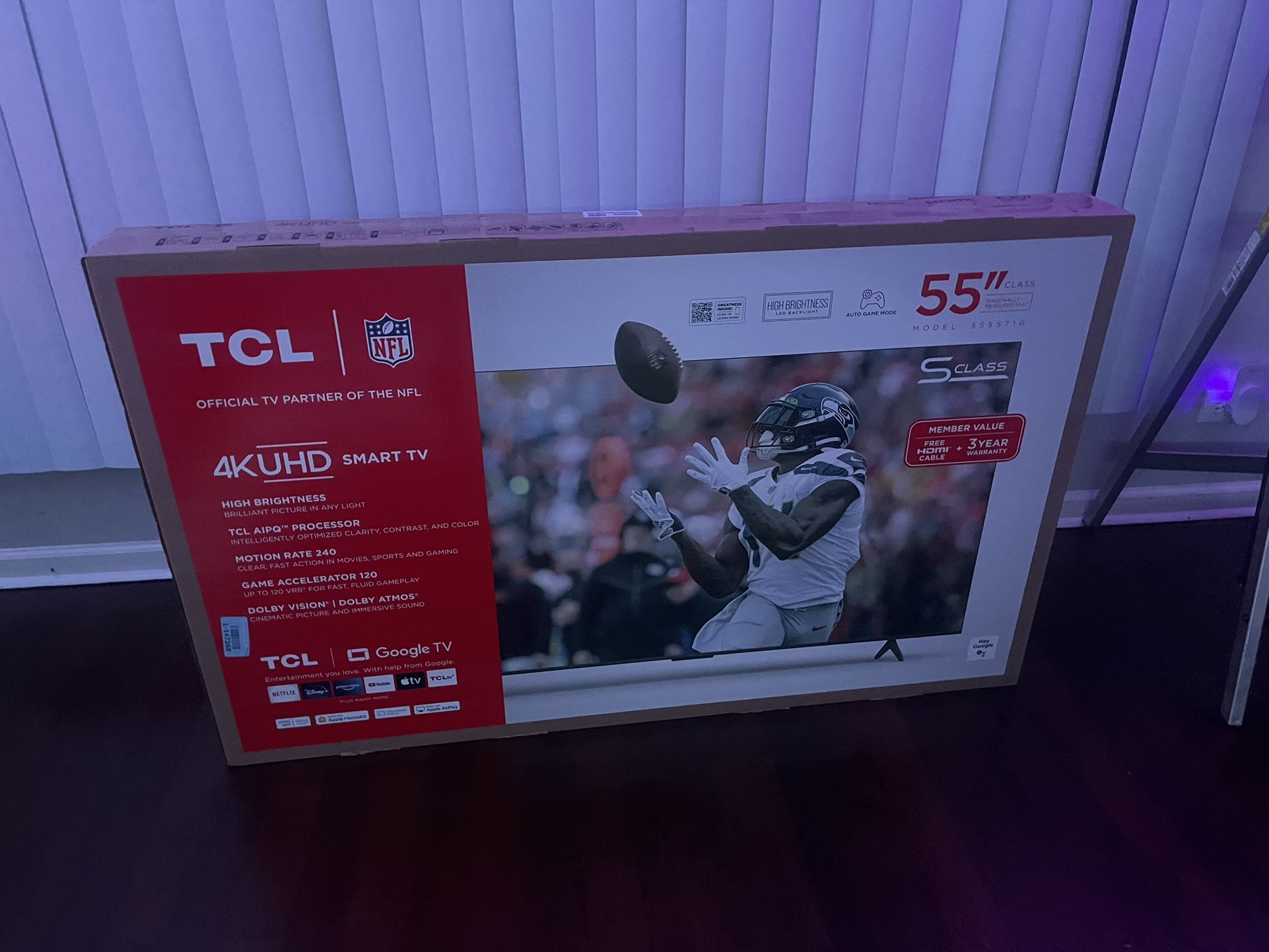 Brand New TCL 4K UHD 55” TV