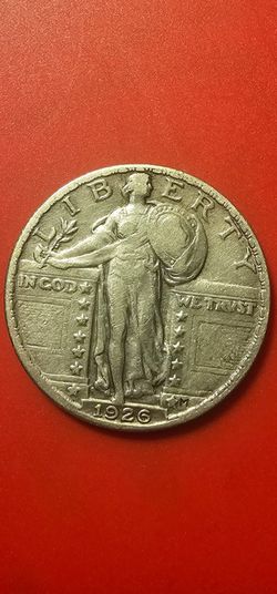 USA STANDING LIBERTY  QUATER  1926, A Silver Coin For Your Collection!