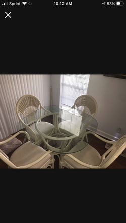Wicker Kitchen Set