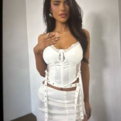 White Skirt Set Fashion Nova