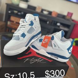 Air Jordan 4 Military Industrial Blue sz:10.5 