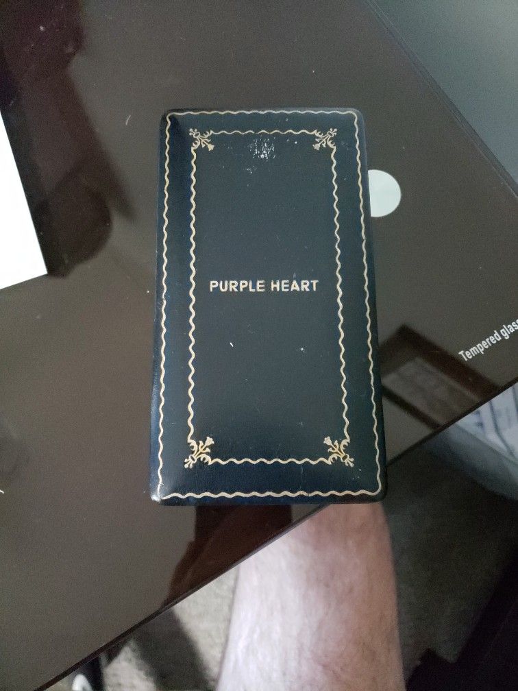 WWII PURPLE HEART MEDAL BOX WW2