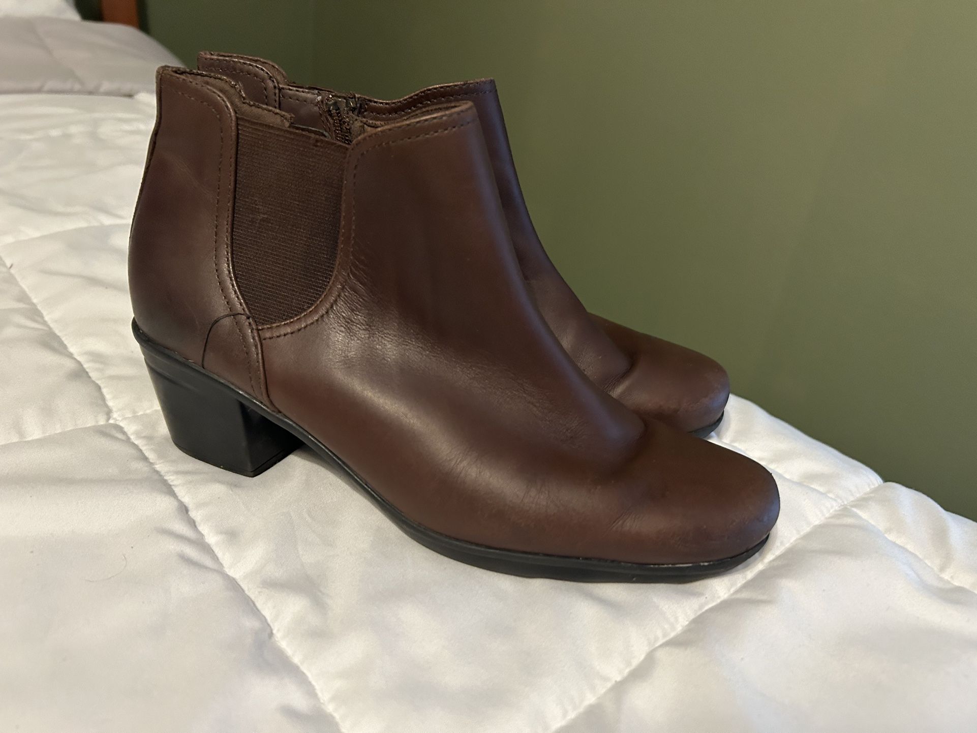 Clarks Chelsea Heeled Boots