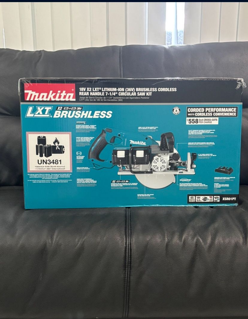 18V X2 LXT® LITHIUM-ION (36V) BRUSHLESS CORDLESS REAR HANDLE 7-1/4" CIRCULAR SAW KIT