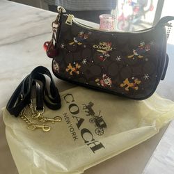 Disney x Coach Teri Shoulder Bag with Holiday Motif