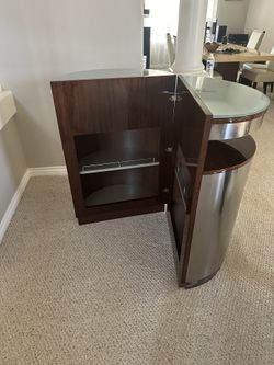 Bar Cart - Mohogany interior finish