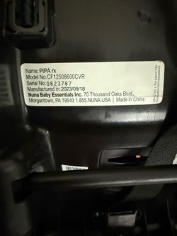 Nuna PIPA RX Infant Car Seat + Base (Manufactured 9/2023)