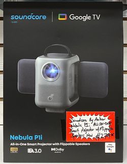 Soundcore By Anker Nebula P1i ALL-IN-ONE Smart Projector W/ Flippable Speaker New