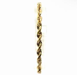 Men’s 10k Yellow Gold 8” Inch 5mm Rope Link Bracelet GP3123341