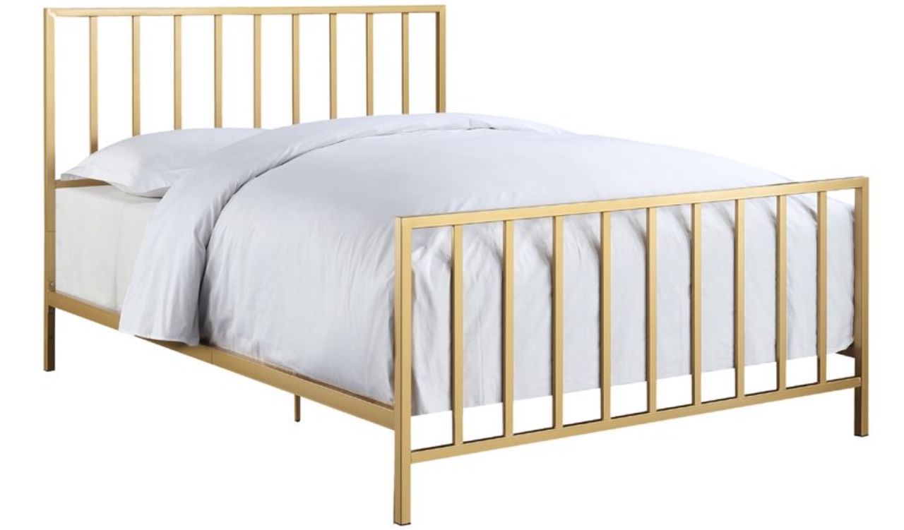 Gold bed frame