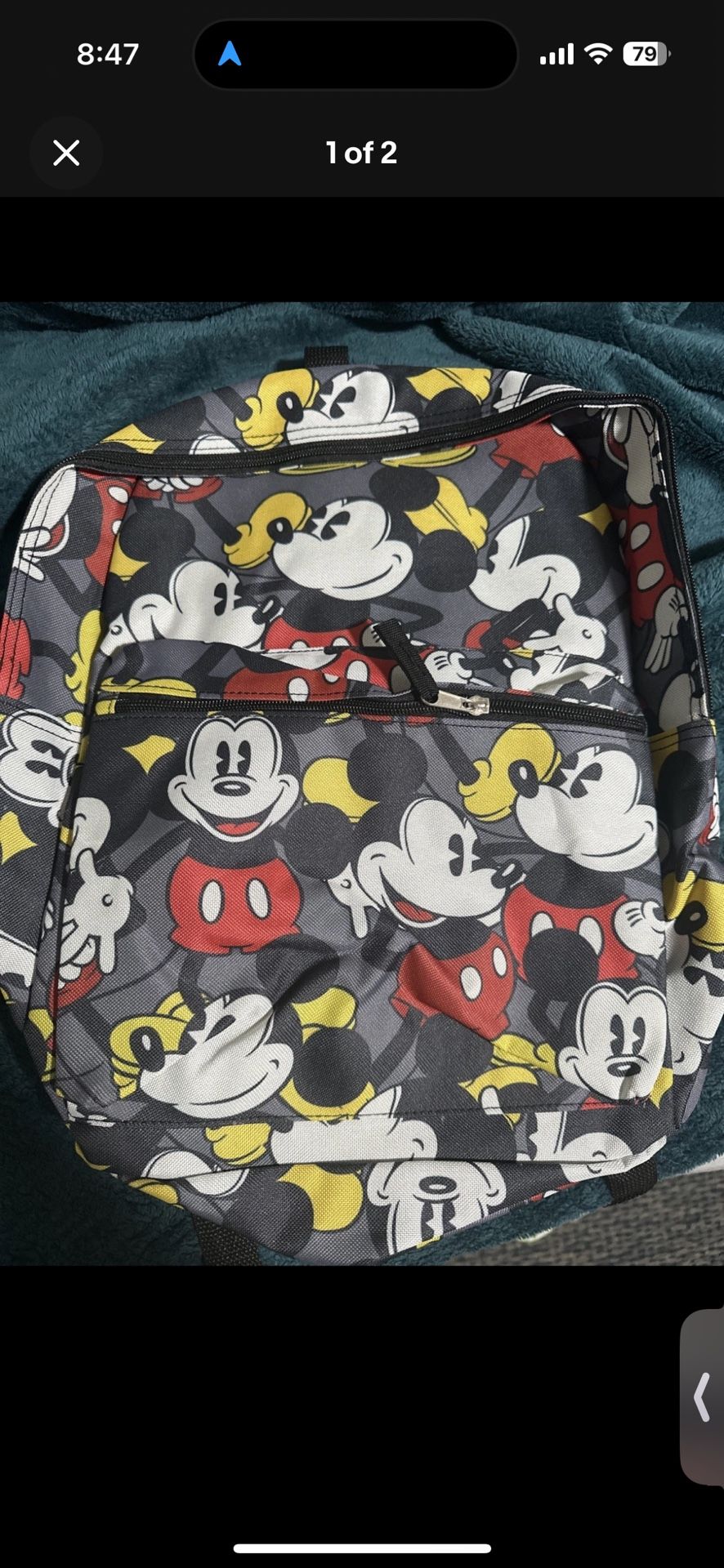 Brand New Standing All over Mickey Backpack