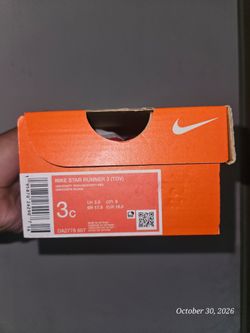 Nike Star Runner 3 Toddler Sneakers Size 3C