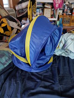 Blue and Yellow Pop-Up Play Tent