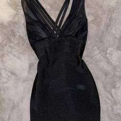 Black Bandage Dress/ Holiday Dress Black Dress