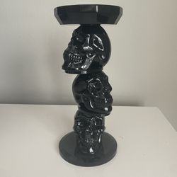 Three Tier Skull Candle Stick Holder 