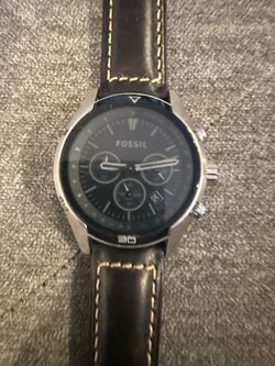 Fossil Chronograph Coachman Watch Brown Leather Strap