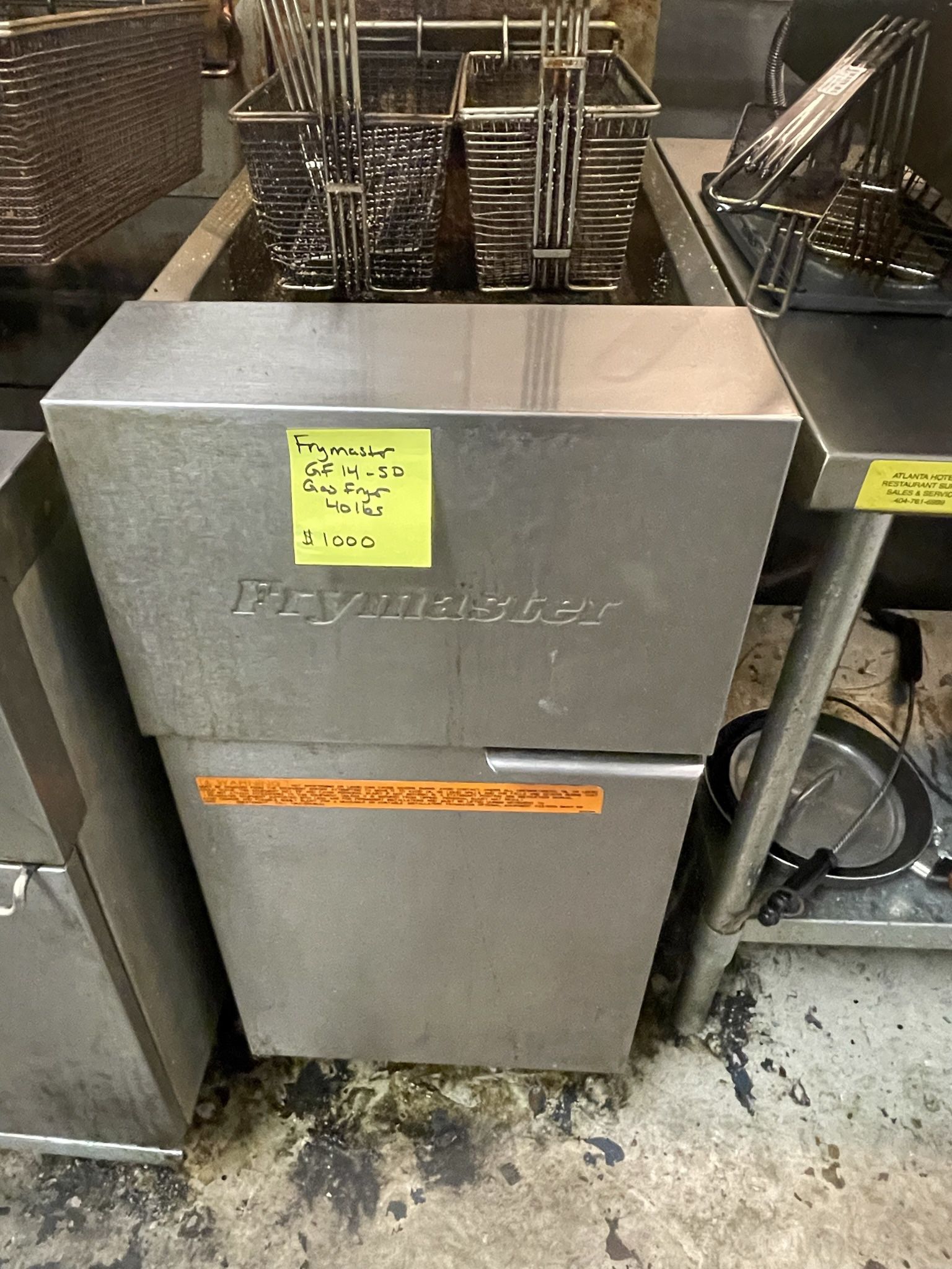 Restaurant Equipment - Fryers for Sale - 40lb and 75lb gas fryers