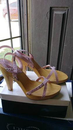 MIA Esperanza Pink Crocodile Heels size 10