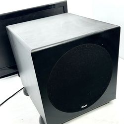 KLH KSUB-10 10" Amplified Subwoofer 120W Black Tested, Working
